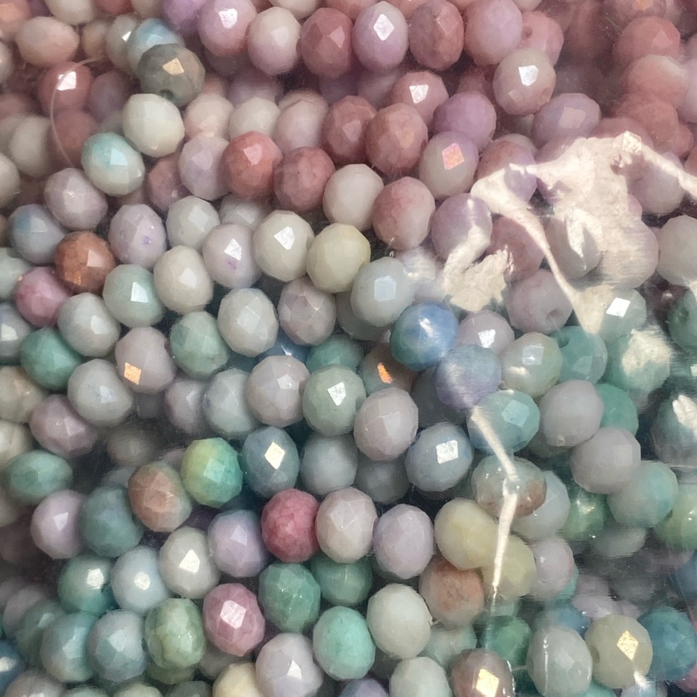 Faceted 8x6 Glass “Candy” Beads!